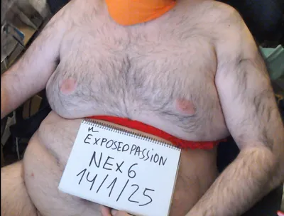fat man hairy moobs