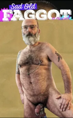 Sad, old faggot