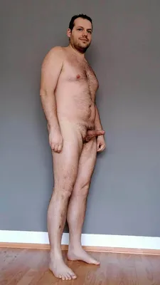 Matthias posing with hard cock