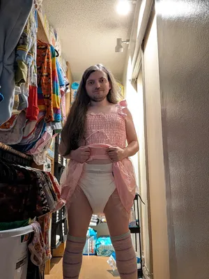 Diaper sissy faggot