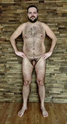 Matthias posing naked