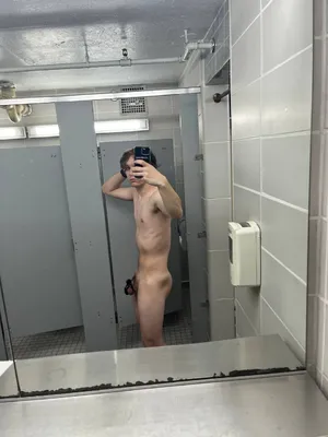 You catch me in the school bathroom...