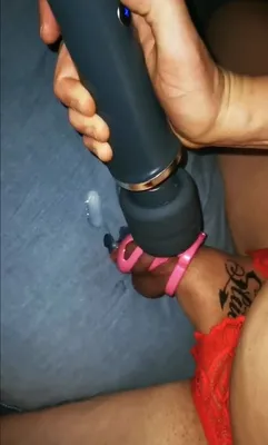 Caged sissy cum