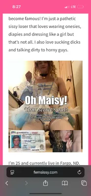 Diaper sissy maisy outed