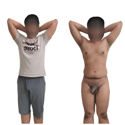 Clothed male naked slave