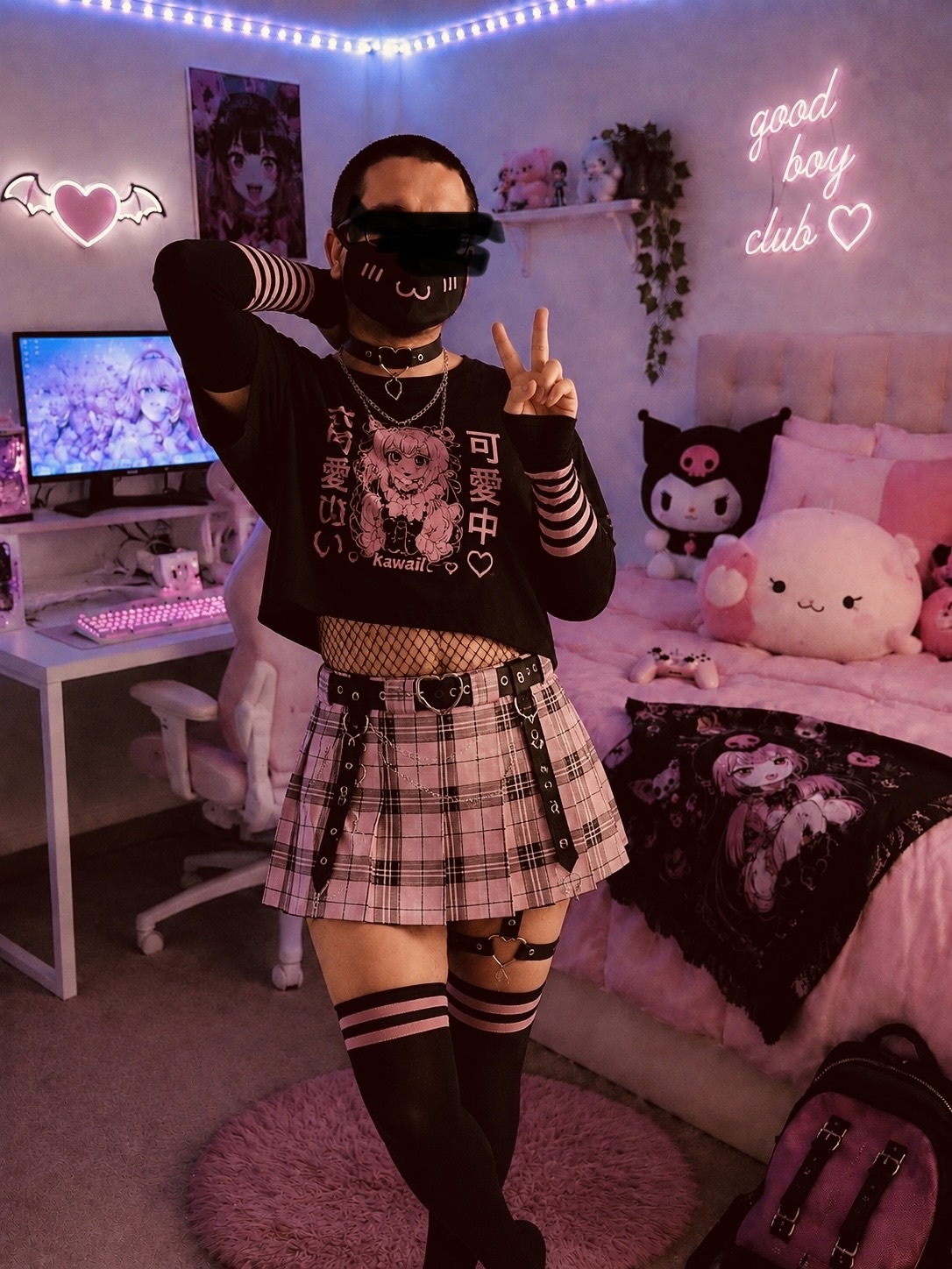 Posing in outfit