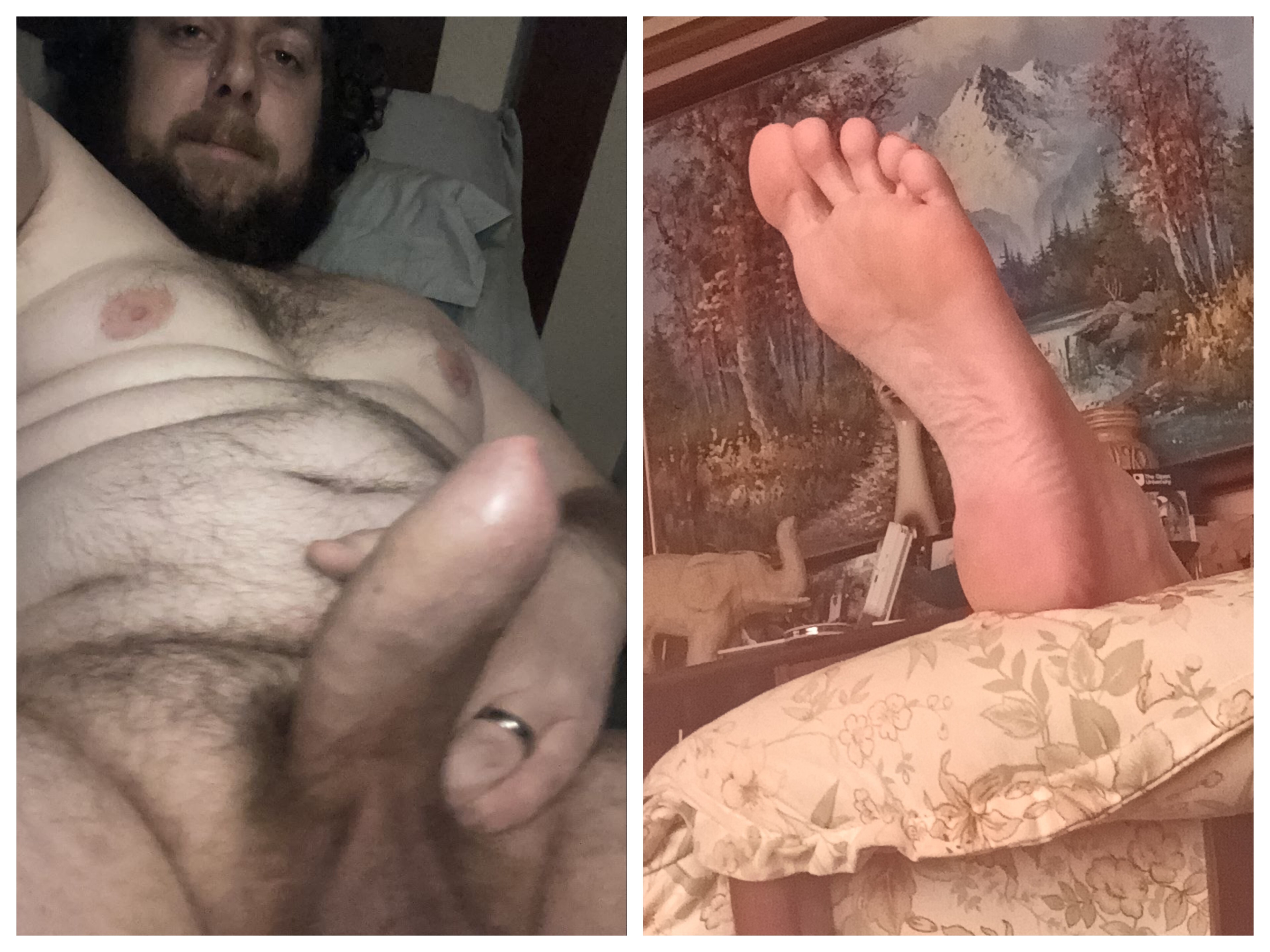 Jerking to my wife's foot