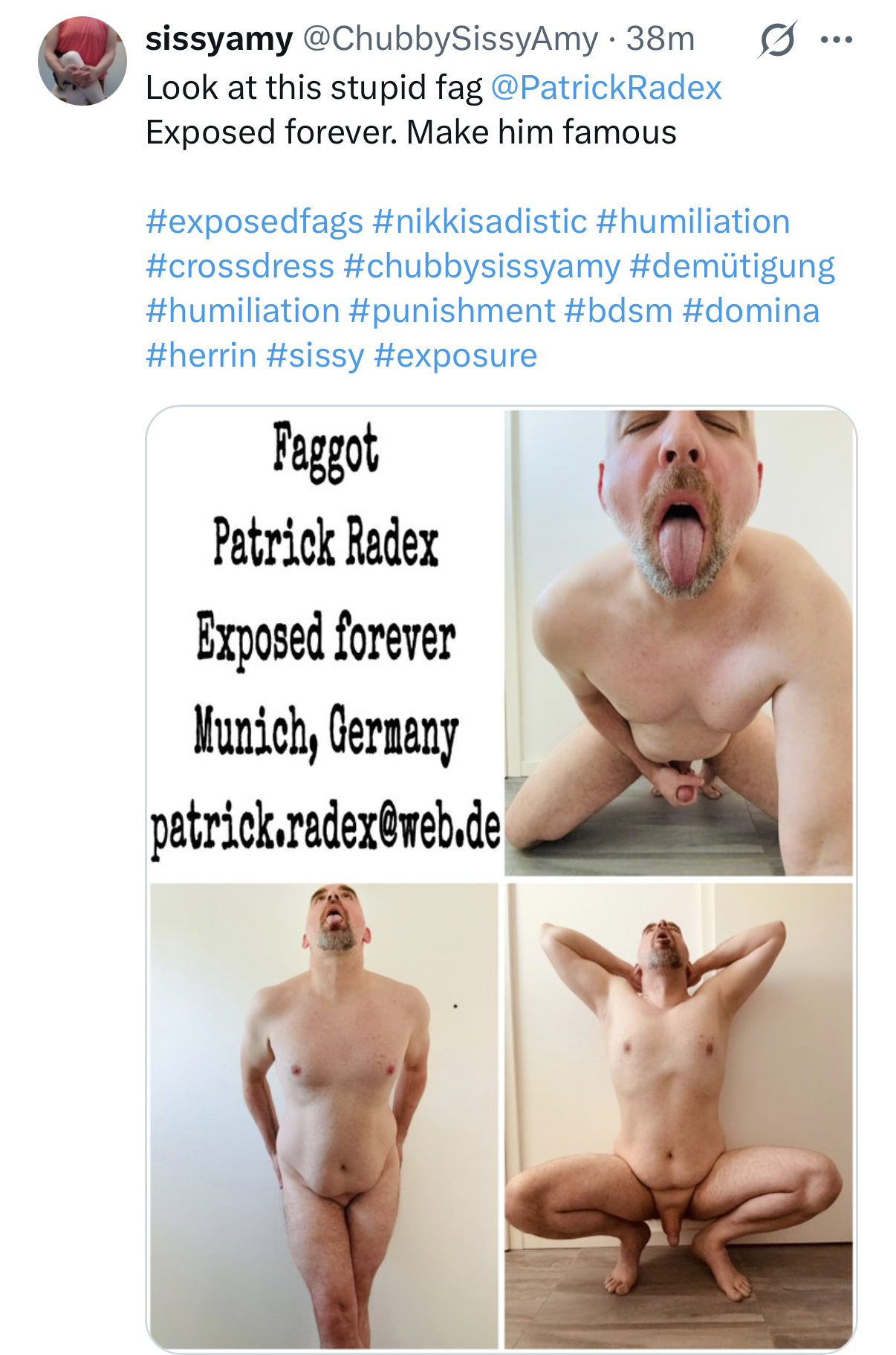 Got exposed on Twitter